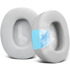 SOULWIT Cooling Gel Replacement Ear Pads for JBL E65 (E65BTNC)/Live 650 (650NC 650BTNC)/Duet NC Over-Ear Headphones, Soft High Density Foam Pads
