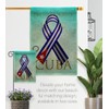 USA Decoration Pray for Cuba Burlap House Flag Pack Support
