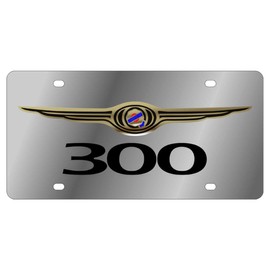 Eurosport Daytona- Compatible with -, Chrysler 300 Logo - Stainless Steel License Plate