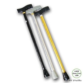 2-stage T-handle hiking stick T2 Filial piety gift/Parent's Day gift/filial piety cane/health cane/high-quality cane/auxiliary cane brown 2ea