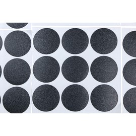 Mini Skater 1 Sheet/54Pcs 20mm Wooden Furniture Accessories Self Adhesive PVC Material Decoration Furniture Cabinet Screw Cap Covers Hole Stickers (Blackening)