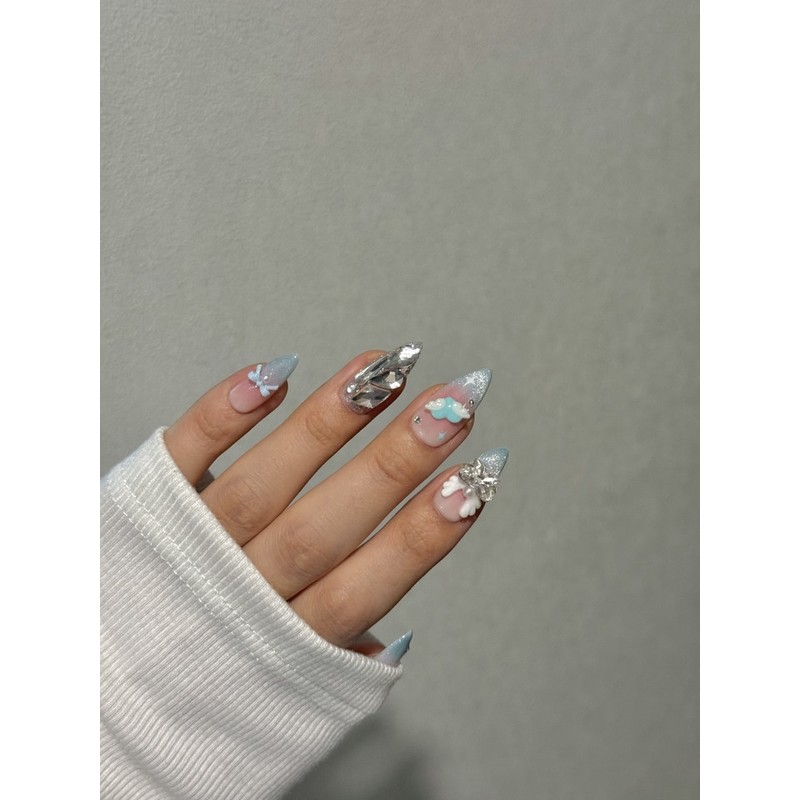 Innocent Nail Kitsch Sweet Angel - S-Almond / 청순네일 키치