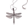 Dragonfly Pendant Necklace 3 1/2 x 3 inches with 18