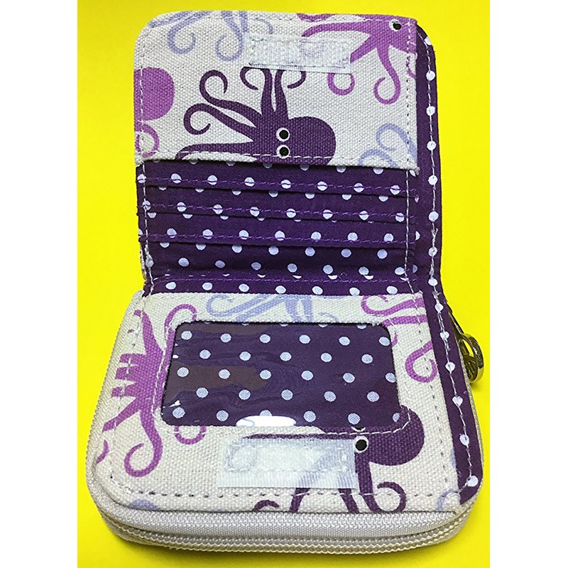 Bungalow 360 Billfold Zippered Wallet (Octopus)