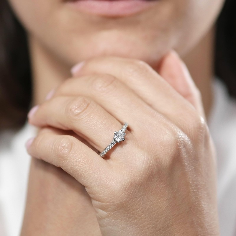 Viventy 775201-54 Women's Ring 925 Sterling Silver Cubic Zirconia Size