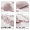 Gratlin Women's Underwire Nursing Bras Support Full Coverage Lightly Padded