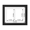 Fabian Clarke London® Modern Black 10x8 Picture Photo Frame with