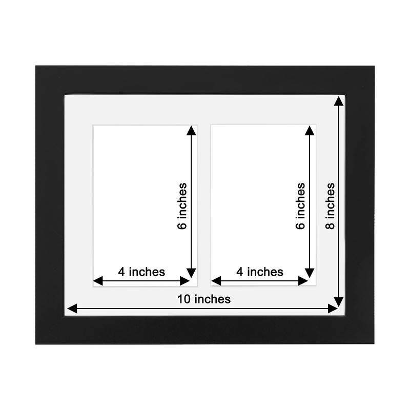 Fabian Clarke London® Modern Black 10x8 Picture Photo Frame with