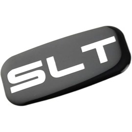 2X SLT Cab Emblems 3D Sticker Nameplate Letter Logo Roof Pillar Compatible with 02-07 Yukon Suburban Sierra 03 06 (Chrome)