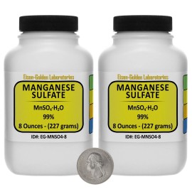 Eisen-Golden Laboratories Manganese Sulfate [MnSO4(H2O)] 99% AR Grade Powder 1 Lb in Two Bottles USA
