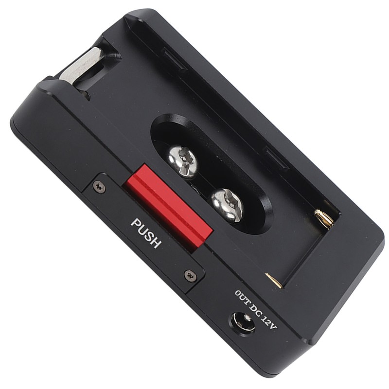 NP F Battery Adapter Plate Non Slip Self Locking Button