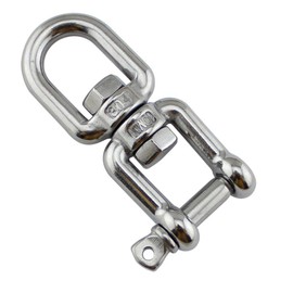 POFET 2pcs 10mm Heavy Duty Swivel Ring Snap Ring Roll Bar Jig