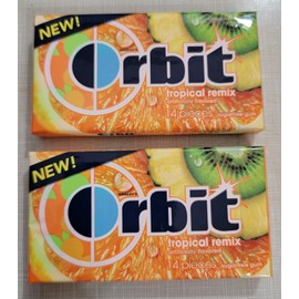 Wrigleys Orbit Tropical Remix 2-  Orbit TROPICAL REMIX Chewing Gum Collector Packs. HTF/Discontinu