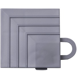 ISL Garage Tile Corner Parts, For Solid Types, Silver, Set of 4, Commercial Use, High Load Capacity Model