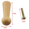 ZCZQC 8pcs Wooden Coat Hooks Shaker Pegs Coat Peg Natural