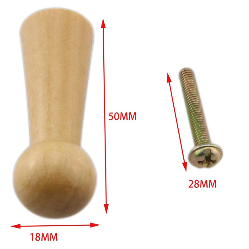 ZCZQC 8pcs Wooden Coat Hooks Shaker Pegs Coat Peg Natural