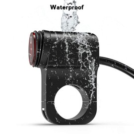Gebildet 12 V Motorcycle ATV Waterproof Handlebar Headlight Switch, Motorcycle Handlebar Headlight Switch, Fog Light LED On/Off Switch