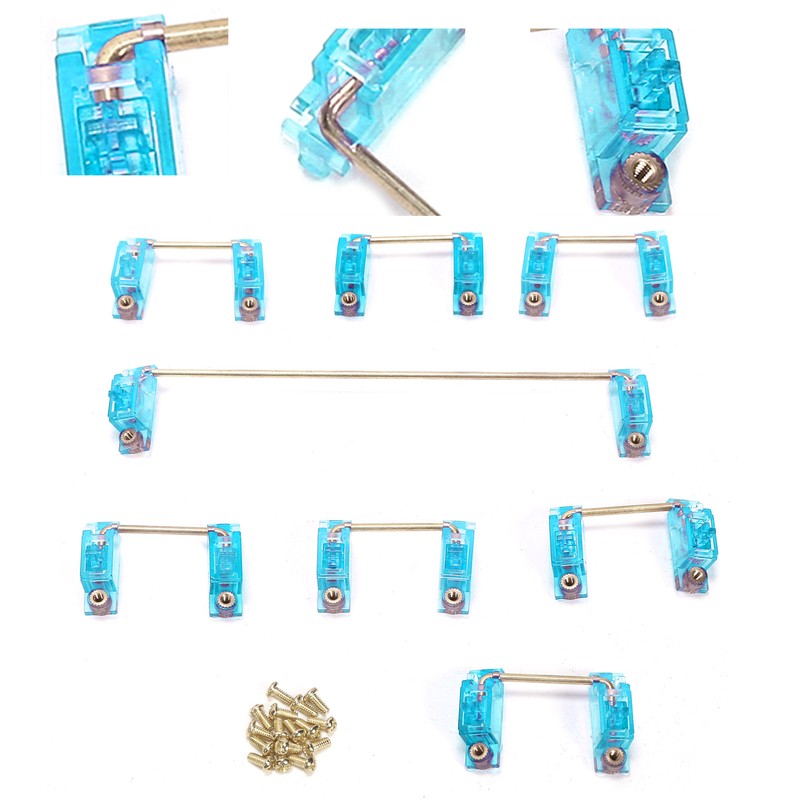 Mechanical Keyboard Stabilizer 2 Specifications with Golden Wire Keycap Accessory