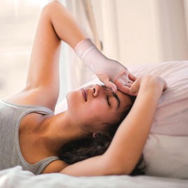 INDEEMAX Copper Wrist Compression Sleeve 1 Pair, Comfortable Hand Brace Support for Arthritis, Tendonitis, Sprains, Workout, Carpal Tunnel - Left & Right - Women and Men (Pink, Small)