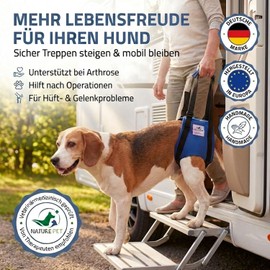 Nature Pet Dog Carry Aid Rear / Dog Walking Aid / Deer Aid / Aid for Problems on Your Dog's Spine, Hip and Knees