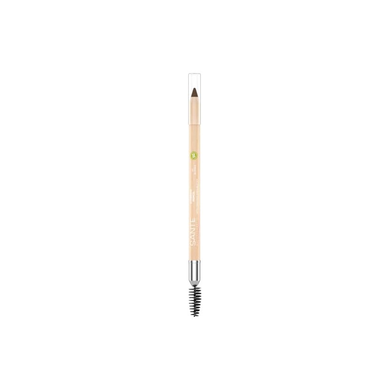 Sante Naturkosmetik Eyebrow Pencil 02 Brown, for Filling Eyebrows, with