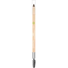 Sante Naturkosmetik Eyebrow Pencil 02 Brown, for Filling Eyebrows, with Brow Brushes, Natural Make-up, Vegan, 1, 14 g