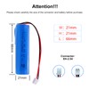 CPZZ 3.7V Battery 2600mAh High-Performance 3.7Volt Rechargeable Batteries with XH2.54/2P
