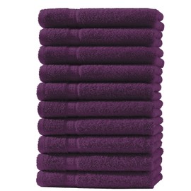one-home set of 10 guest towels, hand towels, bath towels, terry cloth, 100 % cotton
