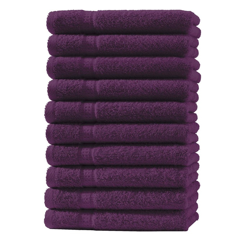 one-home set of 10 guest towels, hand towels, bath towels,