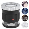 TH‑9006B Metal LED Magnifying Glass Portable High Magnification Magnifier with