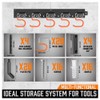 HORUSDY 64 Inch Adjustable Storage System, Wall Mount Tool Organizer,