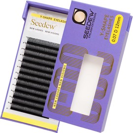 Eyelash Extensions YY Lashes 12mm 0.07mm D Curl Black
