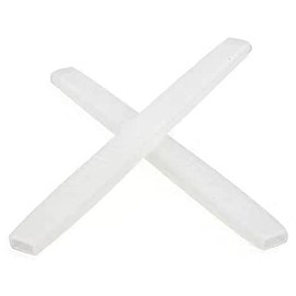 HeCheng Replacement Anti-Slip Rubber Silicon Temple Ear Socks for Eye Glasses Sunglasses Frames HTS008 (Milk White - 1 Pair)