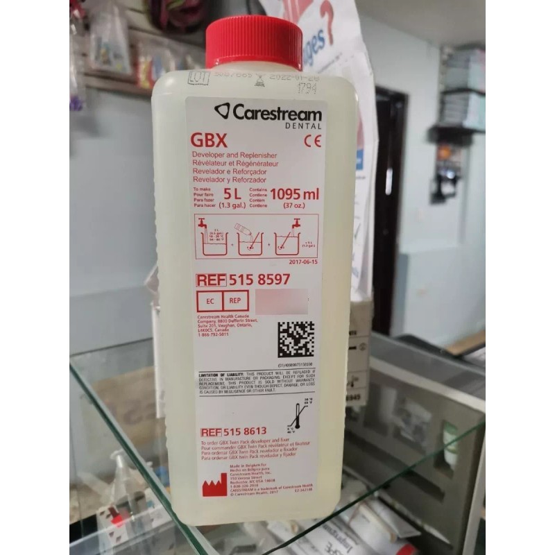 Carestream Gbx Revelador Y Reforzador 1 Litro