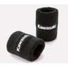 Kawasaki Genuine Kawasaki Black Embroidered Logo Wristband (One Piece) J8009-0033