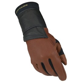 Heritage Pro 8.0 Bull Riding Gloves, Size 8, Saddle Brown