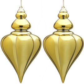 Briful 23CM Large Christmas Baubles, Shatterproof Christmas Tree Decorations Gold Christmas Balls Hanging Ornaments Gold Baubles for Home Christmas Decorations