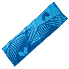 Butterfly Table Tennis Lasicle Sports Towel | Perfect for Daily Training and Ping Pong Tournament or Everyday Fitness and Activity Use | Comfortable and 100% Cotton, Sky-Blue
