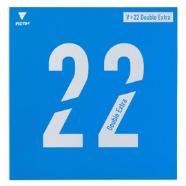 VICTAS Table Tennis Rubber V>22 Double Extra Soft Back Black (0020) 2.0 200070