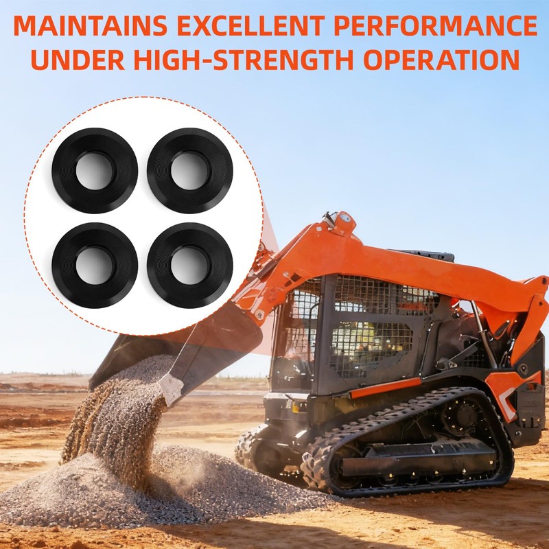 JERBOR Upgraded 4Pcs Door Wheel Rollers Fit for Kubota SVL65/SVL75/SVL97