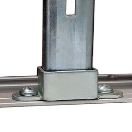 Showcase Interior Standard Clips, Display Case Bracket Channel Holder, Bottom, 50 Pack