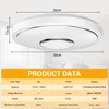 OGVDOE LED Ceiling Light Dimmable 48 W LED RGB Ceiling