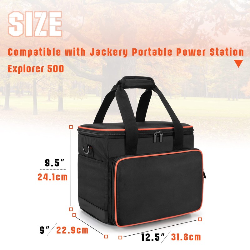 Trunab Travel Carrying Case Compatible with Jackery Explorer 500, Portable