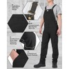 HISEA Mens Flex Canvas Bib Overalls, Men's Relaxed Fit Lightweight