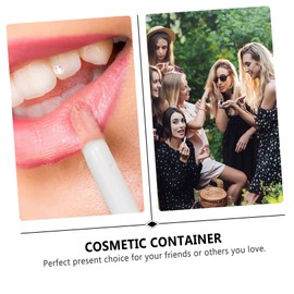 Gatuida 6pcs Ice Cream Shape Lip Balm Container Creative DIY Lip Gloss Tube for Lipstick and Cosmetic Crafts Adorable Design for Family Fun