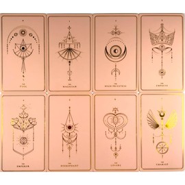 Tarot Cards, 78 Cards, Weighted Edition, Tarot Divination, Soul Cards, Blush Pink, Soul Cards BLUSH PINK, Includes Japanese Instruction Manual (English Language Not Guaranteed)