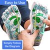 WZPUSMART Two Pairs Acupressure Reflexology Socks for Women and Men