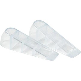 Magic Sliders WEDGE DOOR STOPS - MAGIC SLIDERS CLEAR RUBBER WEDGE DOOR STOP