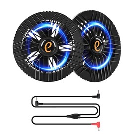 AINOUTA Work Clothes Fan Set with Fan, Supports 28 V Output Voltage, Built-In Brushless Motor, Large Air Volume 130 L/S Experience, Long Life, Silent Operation, 4 Levels of Air Flow Adjustment