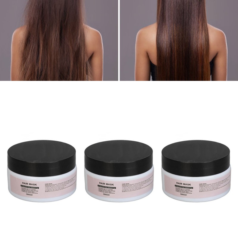 3Pcs Hair Mask Ceratin Repair for Damaged Dry Care Moisturize